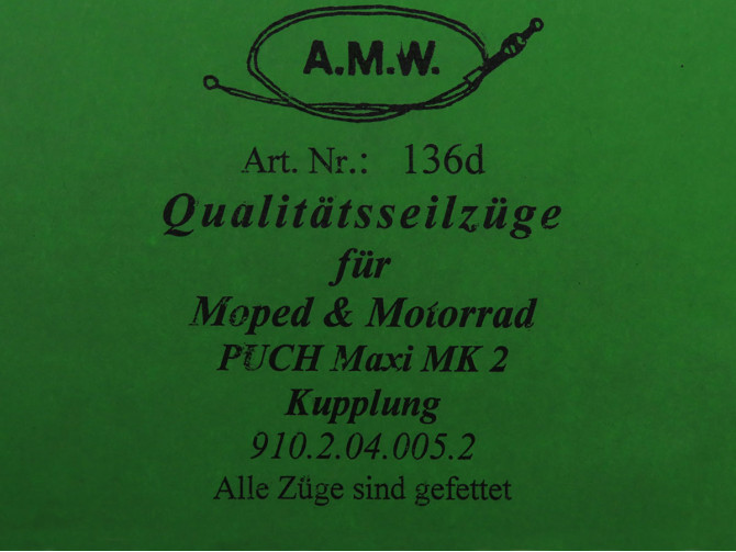 Kabel Puch Maxi MK2 koppelingskabel A.M.W. photo